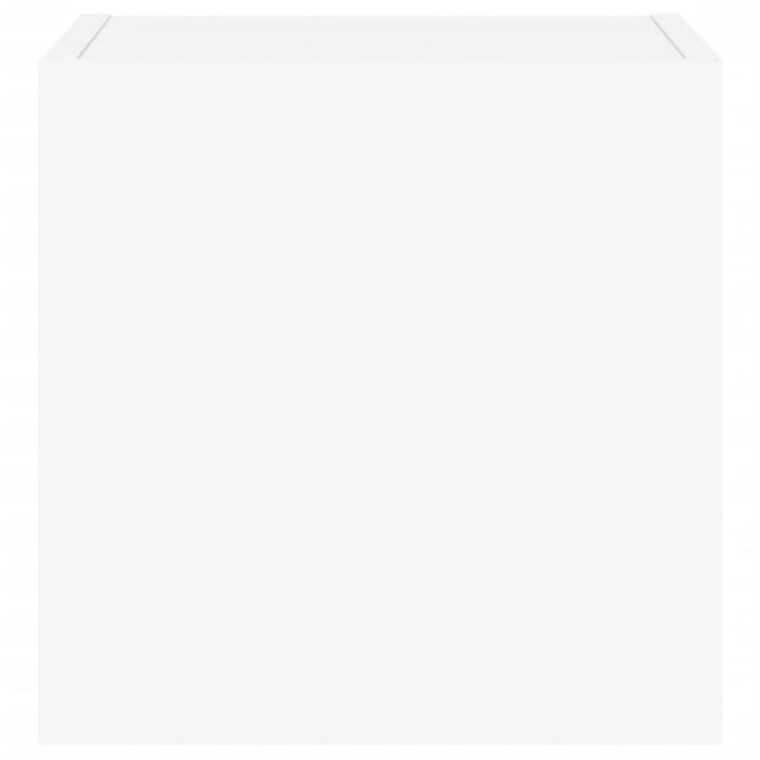 Tv Wall Cabinets with Led Lights 2 Pcs White 30.5x35x30 Cm