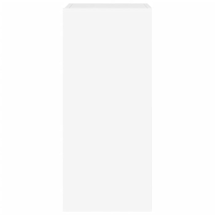 Tv Wall Cabinets with Led Lights 2 Pcs White 30.5x35x70 Cm