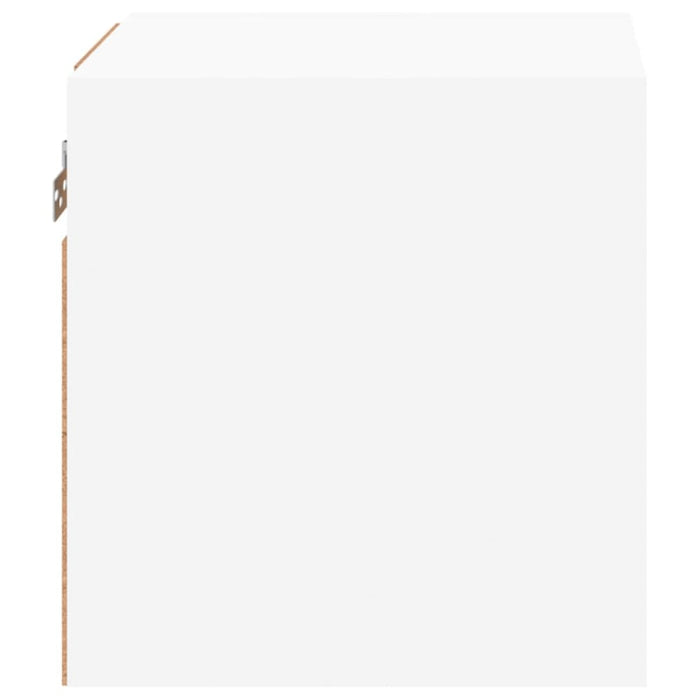 Tv Wall Cabinets with Led Lights 2 Pcs White 30x28.5x30 Cm