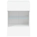 Tv Wall Cabinets with Led Lights 2 Pcs White 40x30x60.5 Cm