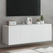 Tv Wall Cabinets with Led Lights 2 Pcs White 60x35x41 Cm