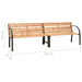 Twin Garden Bench Chinese Fir Wood Toioxt