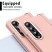 Two Tone Contact Lens Hinge Flip Case For Samsung Fold 4