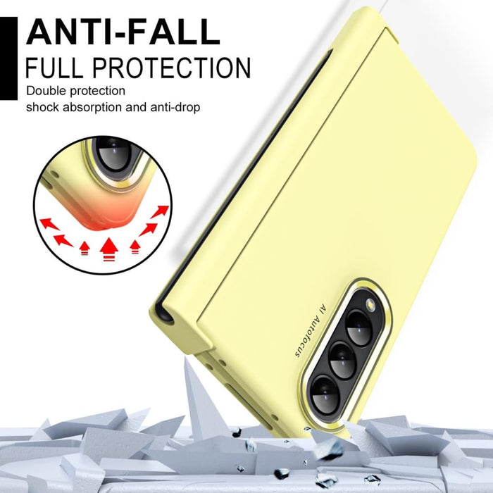 Two Tone Contact Lens Hinge Flip Case For Samsung Fold 4