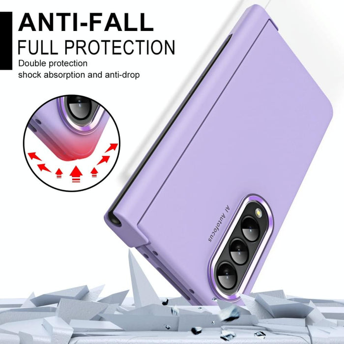 Two Tone Contact Lens Hinge Flip Case For Samsung Fold 4