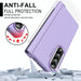 Two Tone Contact Lens Hinge Flip Case For Samsung Fold 4
