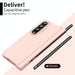 Two Tone Contact Lens Hinge Flip Case For Samsung Fold 4