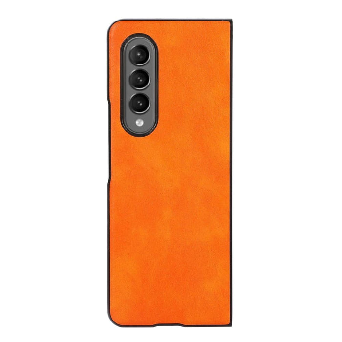 Two Tone Litchi Pu Phone Case For Samsung Galaxy z Fold 4