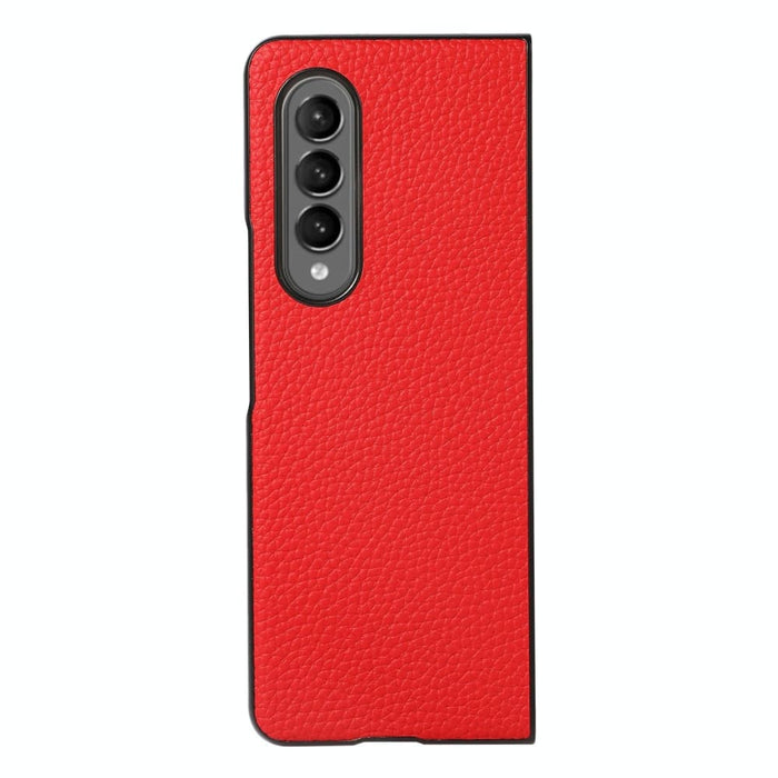 Two Tone Litchi Texture Case For Samsung Galaxy z Fold 4