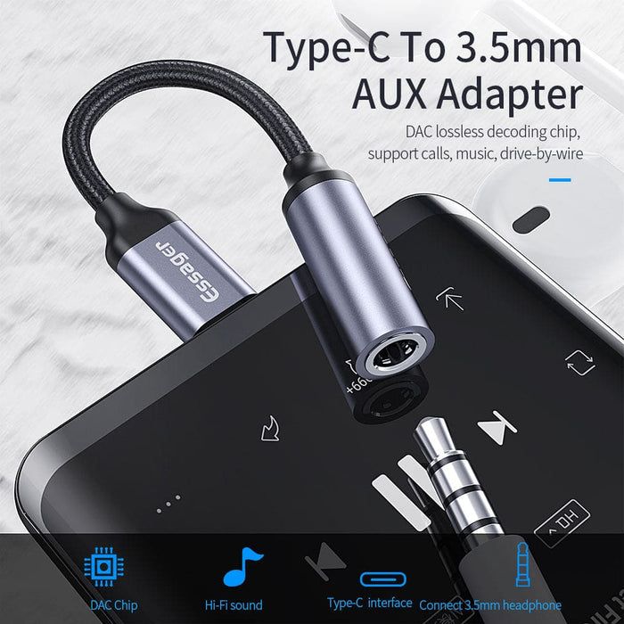 Usb Type c 3.5 Jack Earphone Adapter to 3.5mm Headphones