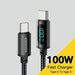Type c to Cable 100w Pd Fast Charging Charger Usb Display