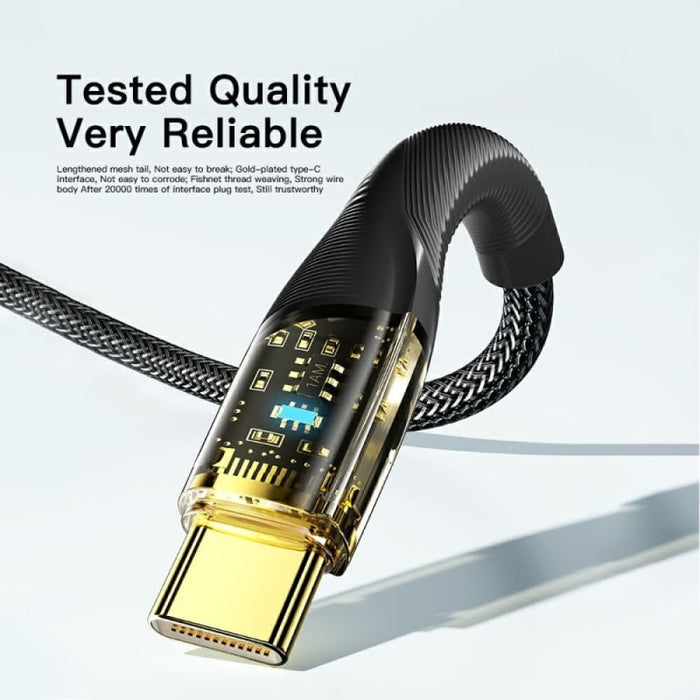7a Usb Type c Cable Pd 100w Fast Charging Wire Charger Data