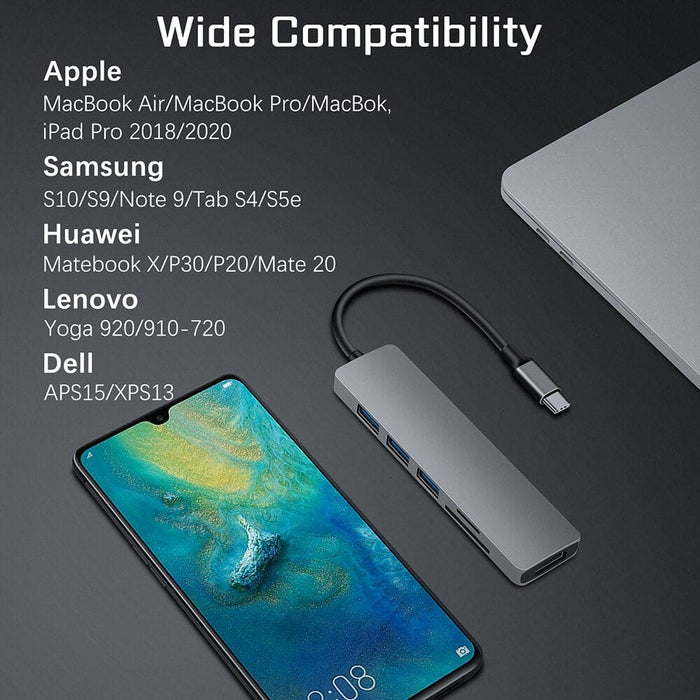 Usb Type c 4k Splitter Hub + Card Reader