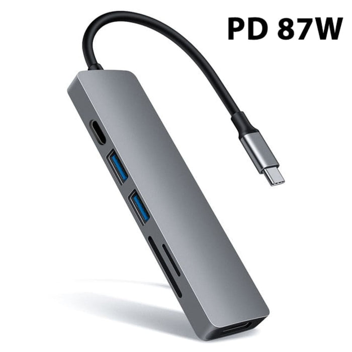 Usb Type c 4k Splitter Hub + Card Reader