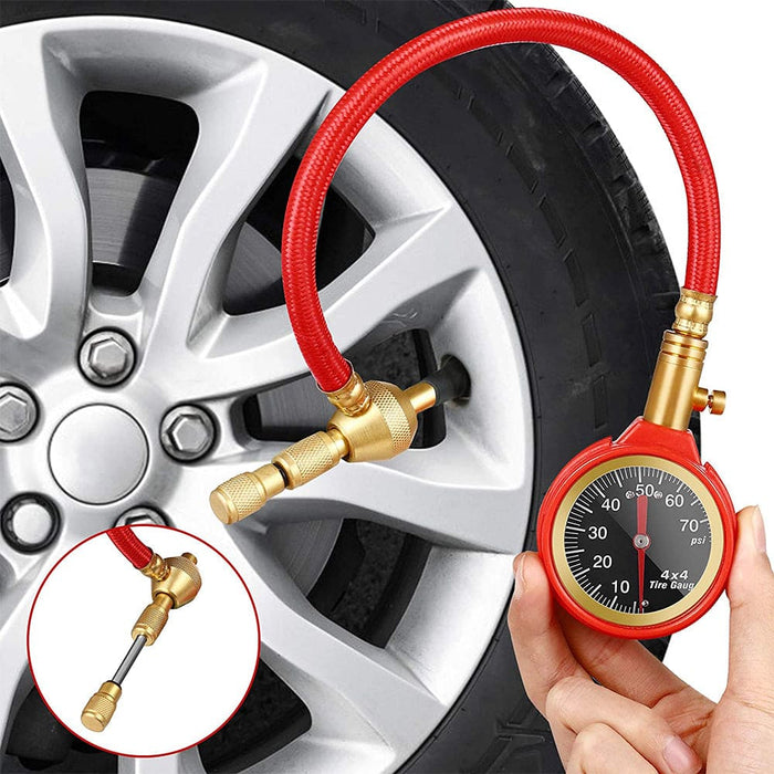 Tyre Deflators Tire Automatic 4wd Pressure Gauge 4 Brass
