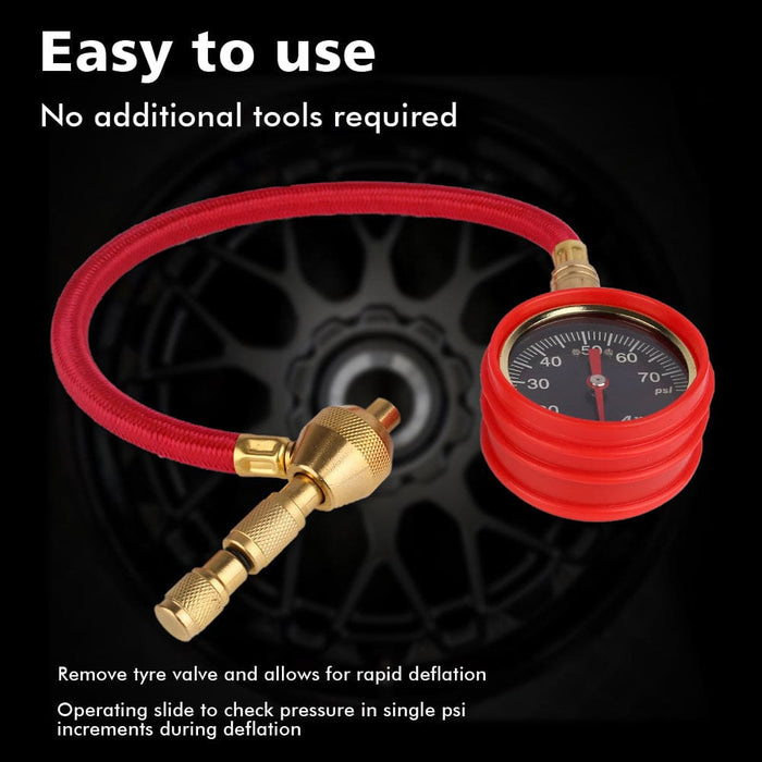 Tyre Deflators Tire Automatic 4wd Pressure Gauge 4 Brass