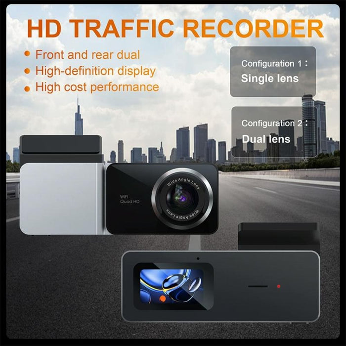 U06 2k Ultra Hd Night Vision Wifi Car Driving Recorder