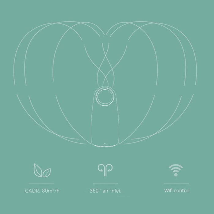 Ultra Quiet Eco Flow Air Purifier Wi-fi Control Hepa Filter