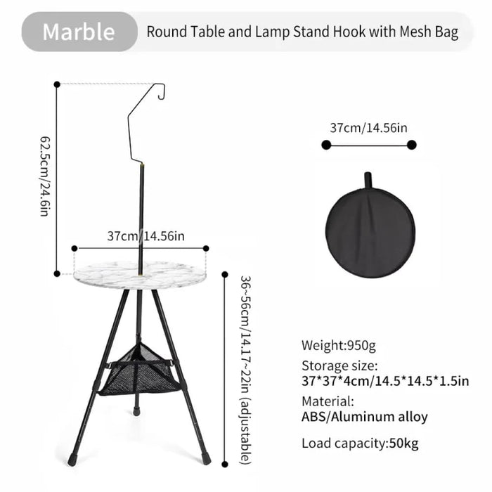 Ultralight Camping Table With Adjustable Legs