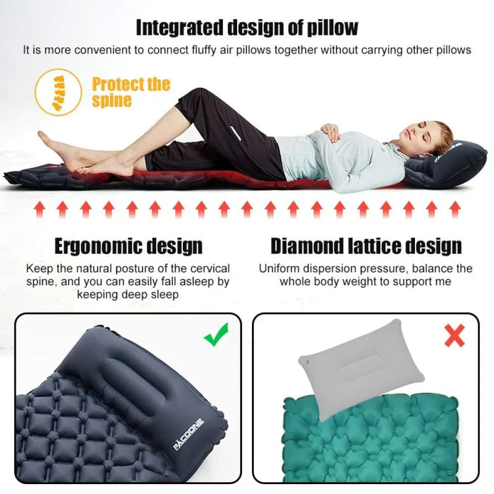 Ultralight Inflatable Camping Mattress with Built in Pump