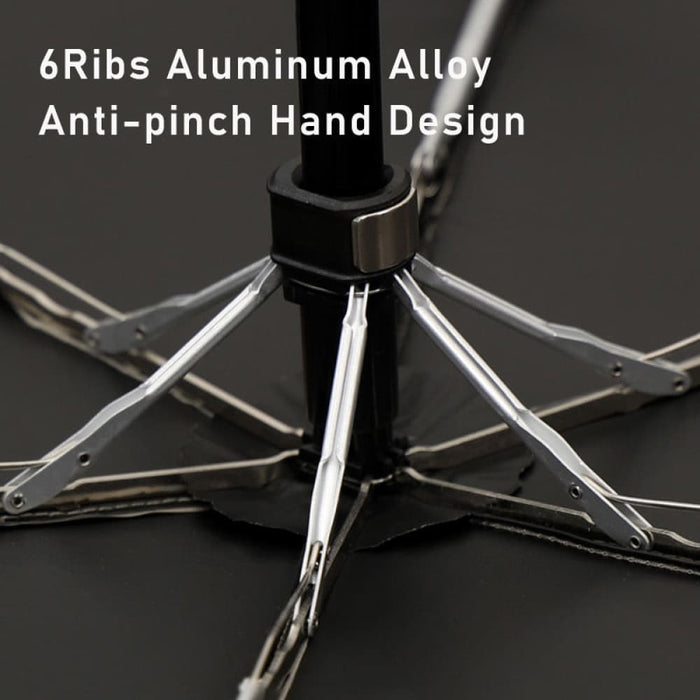 Ultralight Mini Flat Portable Six Folding Umbrella