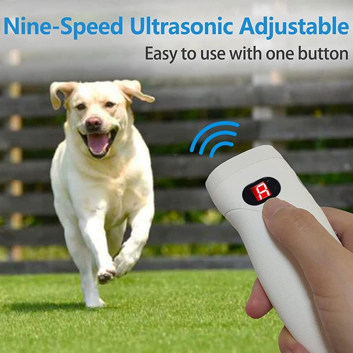 Ultrasonic Flashlight Bark Deterrent Dual Sensors Usb