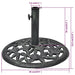 Umbrella Base Cast Iron 12 Kg 48 Cm Axoio