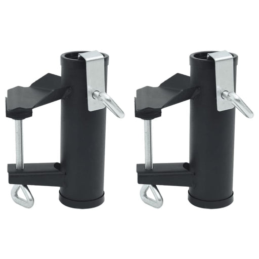 Umbrella Clamps for Balcony 2 Pcs 25-38 Mm Steel Abbttnt