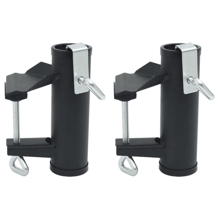 Umbrella Clamps for Balcony 2 Pcs 25-38 Mm Steel Abbttnt