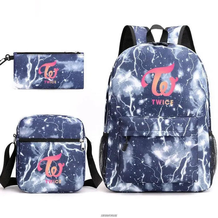 Unisex 3pcs Twice Nayeon Cool Kids School Bag