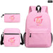 Unisex 3pcs Twice Nayeon Cool Kids School Bag