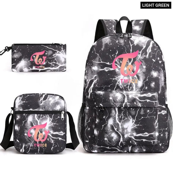 Unisex 3pcs Twice Nayeon Cool Kids School Bag