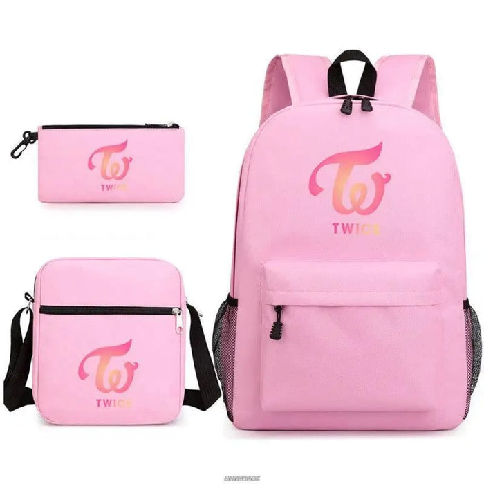 Unisex 3pcs Twice Nayeon Cool Kids School Bag