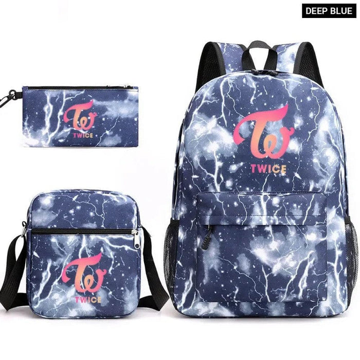 Unisex 3pcs Twice Nayeon Cool Kids School Bag
