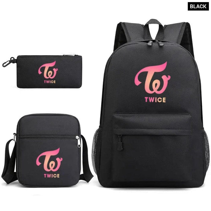 Unisex 3pcs Twice Nayeon Cool Kids School Bag