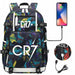 Unisex Camouflage Cr7 Print Capacity Waterproof School Bag