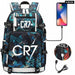 Unisex Camouflage Cr7 Print Capacity Waterproof School Bag