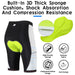 Unisex Icy Cooling Fabric Cycling Shorts With Built - in 3d