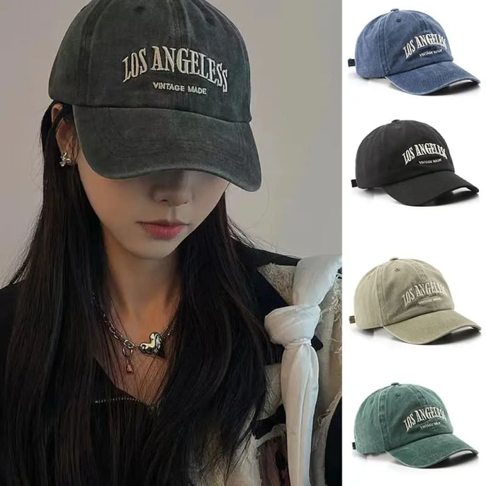 Unisex Cotton Baseball Cap With Embroidery For Casual
