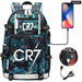 Unisex Cr7 Football Casual Daypack School Bag