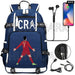 Unisex Cr7 Football Casual Daypack School Bag
