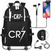Unisex Cr7 Football Casual Daypack School Bag