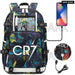 Unisex Cr7 Football Casual Daypack School Bag