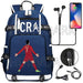 Unisex Cr7 Football Casual Daypack School Bag