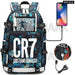 Unisex Cr7 Football Casual Daypack School Bag