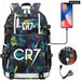 Unisex Cr7 Football Casual Daypack School Bag