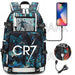 Unisex Cr7 Football Casual Daypack School Bag