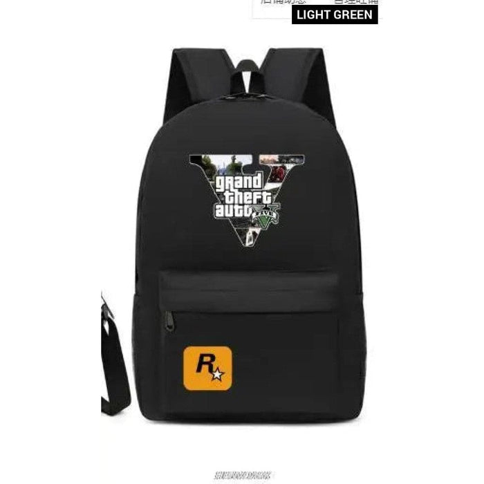 Unisex Gta5 3pcs Grand Theft Auto Kids Casual School Bag