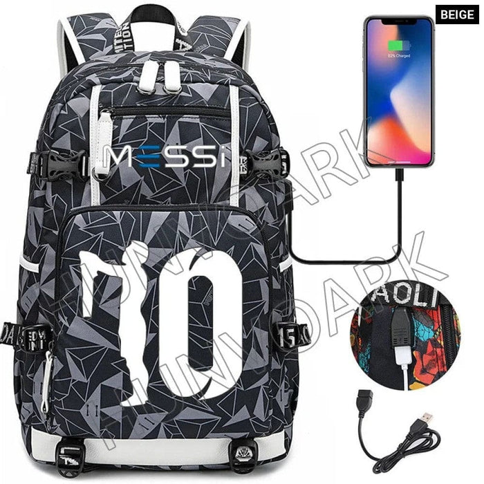 Unisex Messi Usb Charging 15.6 Inch Waterproof Laptop