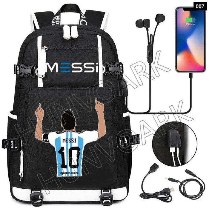 Unisex Messi Usb Charging 15.6 Inch Waterproof Laptop